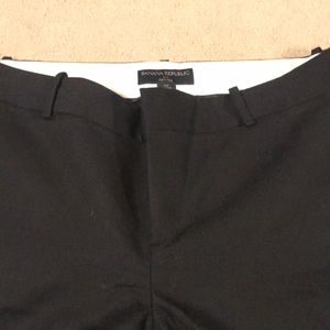 Size 12 Petite Black Banana Republic Dress Pants